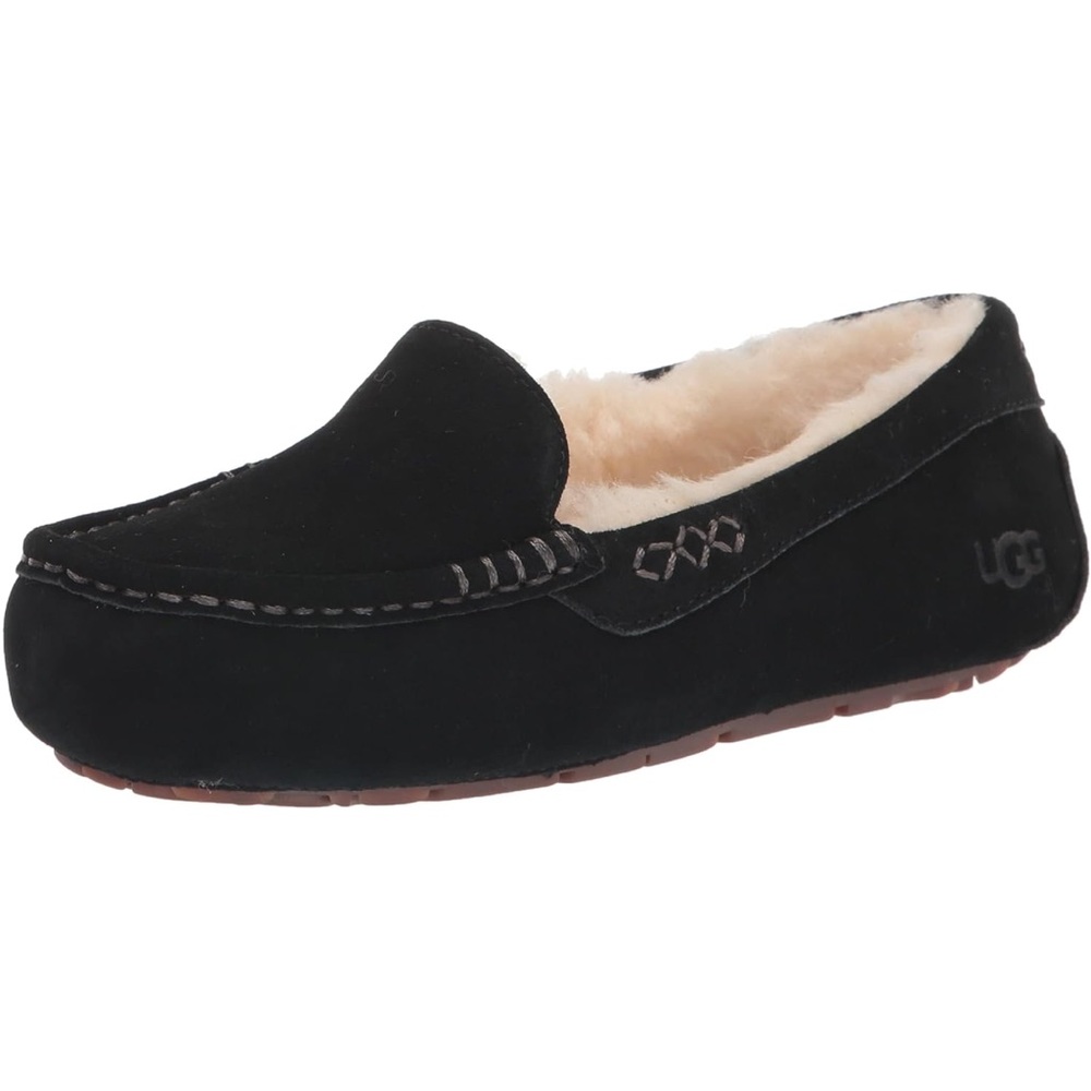 Ugg Australia Ansley Black Moccasin Slippers